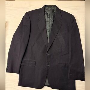Valentino Elegant Black Wool Men’s Blazer
